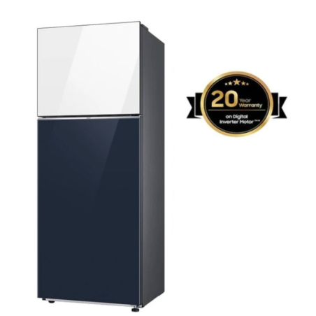 Réfrigérateur Samsung Bespoke RT42 -415L- Bleu Blanc - RT47CB66448CME