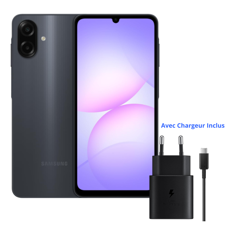 Samsung Galaxy A07 4G 4Go 128Go avec chargeur - Prix Tunisie